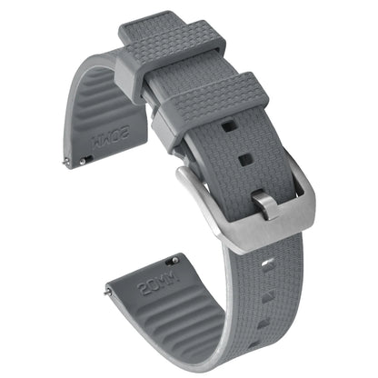 Cinturino per orologio in gomma FKM vulcanizzata di alta qualità, 20mm 22mm, a sgancio rapido, per uomo, sport, immersioni, accessori per cintura