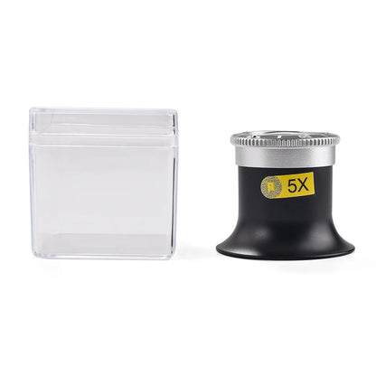 Lente d'ingrandimento per la riparazione di orologi 5X 10X 20X Strumento portatile Lente d'ingrandimento monoculare Strumento per gioiellieri Lente d'ingrandimento Strumenti