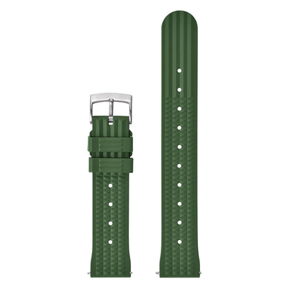 FKM – Fluororubber Waffle Watch Strap, 20mm 22mm, Universal, Waterproof, Comfortable, Sport, Quick Release