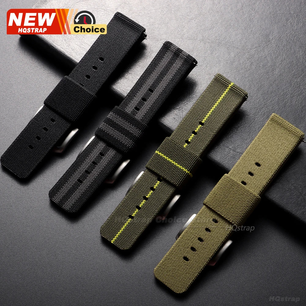 Nuovo cinturino per orologio elastico in nylon intrecciato, 18mm 20mm 22mm, universale, a sgancio rapido, per orologio militare, braccialetto per donne e uomini