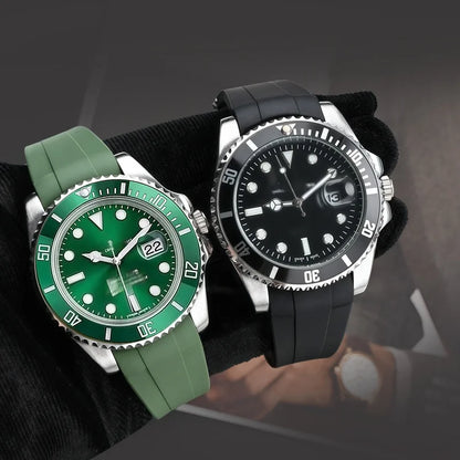 FKM – Bracelet de montre en caoutchouc, extrémités incurvées de 20mm, résistant à la sueur, pour Rolex Submariner Style et Omega x Swatch