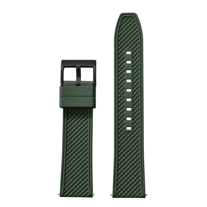18mm 20mm 22mm 24mm haute qualité forme de balle FKM bracelet de montre en caoutchouc à dégagement rapide bracelet de plongée souple étanche pour HAISCH