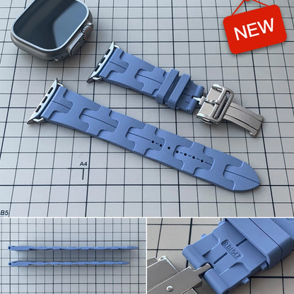 Cinturino Kilim a giro singolo per Iwatch Ultra3 2 Apple Watch Serie 11 10 9 8 7 6 5 Se 3 46mm 41mm 45mm 49mm, Blu Pastello