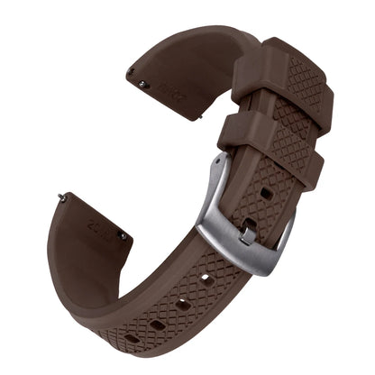 Bracelets de montre FKM de qualité supérieure, 20mm 22mm, à dégagement rapide, en caoutchouc fluoré, nouveau Design, unisexe, ceintures de plongée étanches