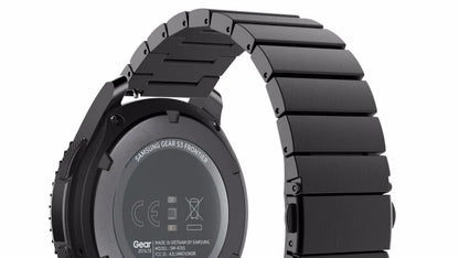 Bracelet de montre acier Universel pour Seiko, Galaxy Watch 3, Gear S3 - Boucle Déployante