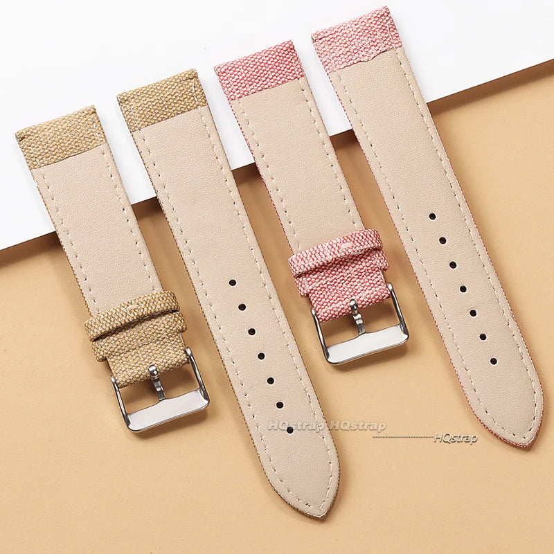 Bracelet de montre en Nylon à motif Denim pour Casio bracelet en cuir Vintage 10 12 14 16 18 20 22mm bracelet de montre pour Seiko hommes femmes accessoires