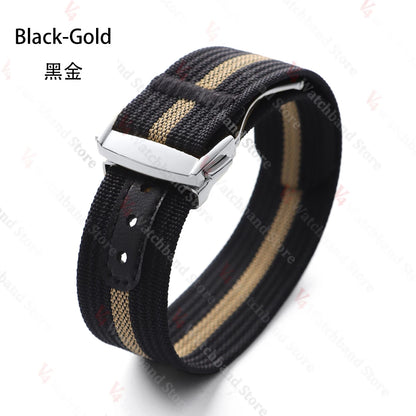 Bracelet de montre en Nylon de 20mm pour Seiko pour sangles à boucle Tudor Bracelet de montre pour Omega hommes Sport militaire Bracelet de fixation étanche