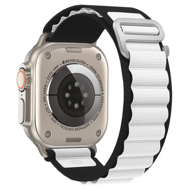 Bracelet à boucle alpine pour Apple watch Ultra 3 2 bandes 49mm 45mm 44mm 40mm 41mm 46mm 42mm Bracelet iWatch série 11 10 SE 9 8 7 6 5 4