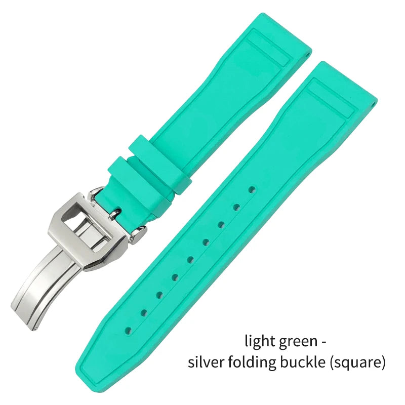 Cinturino per orologio in caucciù fluorurato naturale impermeabile di alta qualità per IWC Big Pilot's TOP GUN 20 mm 21 mm 22 mm FKM