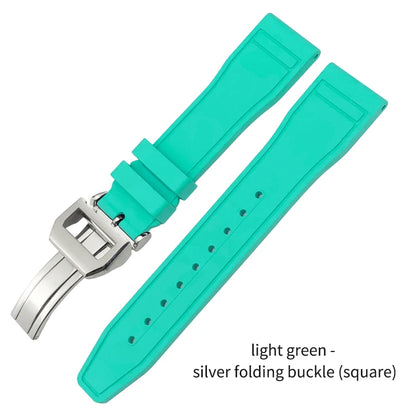 Cinturino per orologio in caucciù fluorurato naturale impermeabile di alta qualità per IWC Big Pilot's TOP GUN 20 mm 21 mm 22 mm FKM