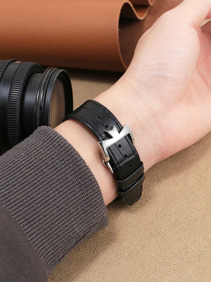 Echtleder-Uhrenarmband für Vacheron Constantin OVERSEAS, Serie 4500V 5500V P47040, Edelstahlstruktur, Herren-Uhrenarmband, 25x8