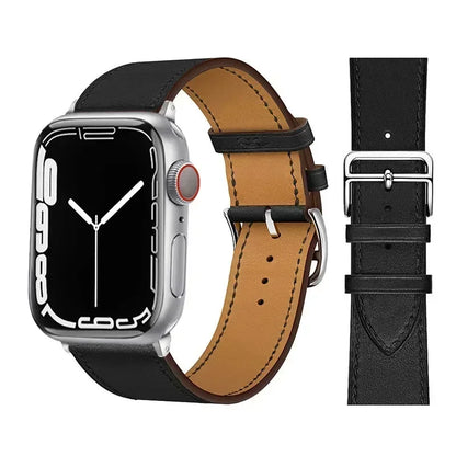 Bracelet de montre en cuir pour bracelets de montre Apple 46mm 44mm 41mm 45mm 38-42mm 40mm 49mm bracelet iWatch série 10-Ultra 9-8-7-SE-6-5-4-3