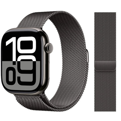 Apple Watch 米兰尼斯表带，46mm 44mm 45mm 40mm 42mm 41mm，适配 iWatch 系列 11 10 9 8 SE 7 6 Ultra 3 2
