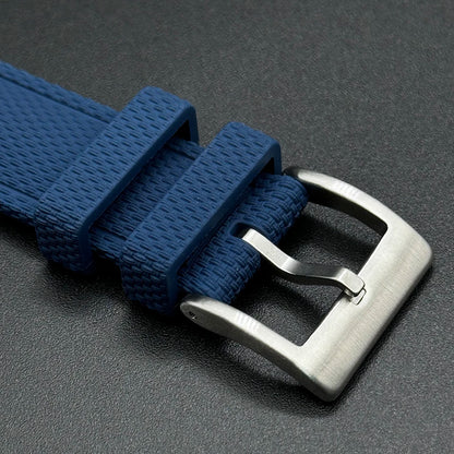 18/19/20/21/22mm Premium Grade FKM Woven Pattern Watch Strap Quick Release Men Women Universal Band Fluororubber Dive Bracelet