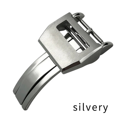 Thick folding clasp for Schaffhausen watches, stainless steel, large IWC Pilot clasp, watch accessories, 18mm