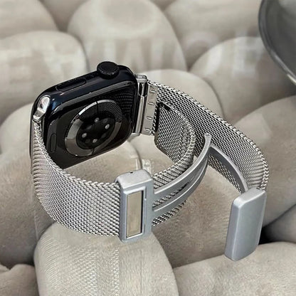 Magnetic Band for Apple Watch Ultra 49mm, 44mm 45mm 40mm 41mm 42mm 38mm, Stainless Steel iWatch Series 7 8 se 6 5 3