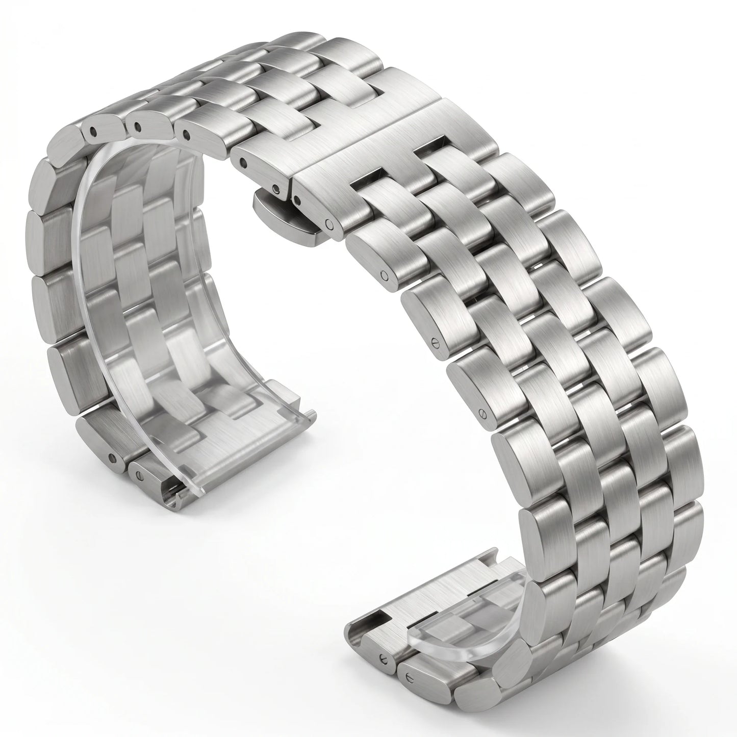 Montre Barcelet 20 22 24 26mm bracelets de montre en acier inoxydable femmes hommes argent bracelet de montre en métal brossé fermoir de déploiement