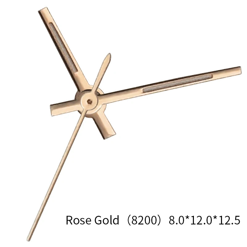 Lancette di ricambio per orologio Rolex Datejust, movimenti 8200, 8215, 8205, 8285, 2813, 8,0 mm x 12 mm x 12,5 mm, parti e accessori di modifica per lancette dell'orologio