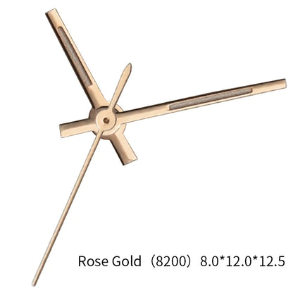 Lancette di ricambio per orologio Rolex Datejust, movimenti 8200, 8215, 8205, 8285, 2813, 8,0 mm x 12 mm x 12,5 mm, parti e accessori di modifica per lancette dell'orologio