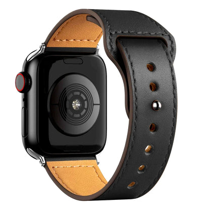 Cinturino in pelle per Apple Watch, Ultra 3, 49mm, 46mm/42mm, 41mm/45mm, 44mm, 40mm, iWatch serie 11 10 9 8 7 4 5 6 se