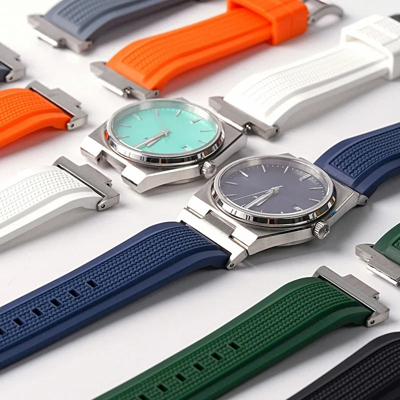 Bracelet en Silicone pour Tissot PRX série T137.407/T137.410 Super Player 40MM, adaptateur à dégagement rapide en acier, accessoires de bracelet de montre 12mm