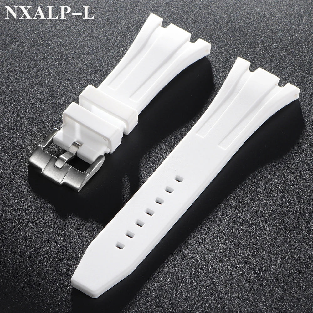 Rubber and silicone watch strap, 26mm 27mm 28mm 30mm, for AP Royal Oak Offshore 15400 26470 15703, accessory for GA2100 strap