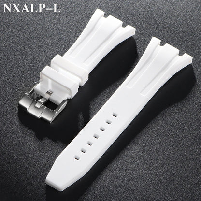 Rubber and silicone watch strap, 26mm 27mm 28mm 30mm, for AP Royal Oak Offshore 15400 26470 15703, accessory for GA2100 strap