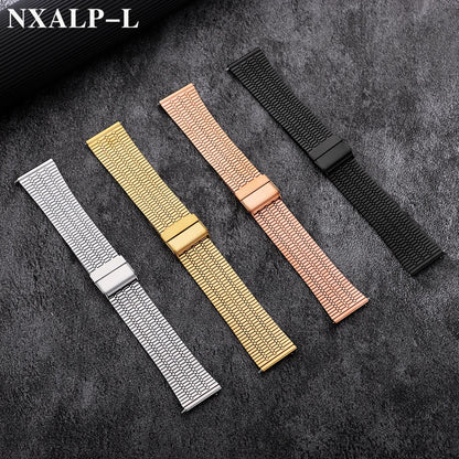 Thin and breathable stainless steel watch bands, 20mm 22mm, for women and men, metal, quick-release, for Huawei watches