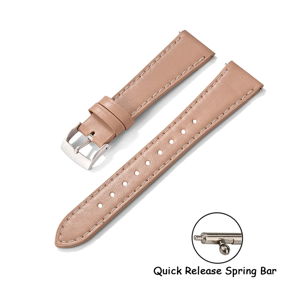 Cinturino in pelle 20mm 22mm a sgancio rapido universale orologio braccialetto in morbida pelle per uomo e donna per Omega Seiko Cartier