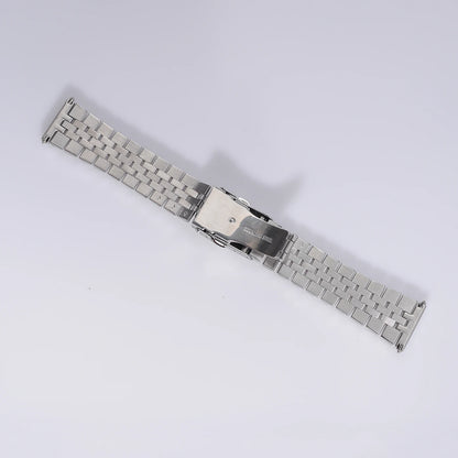 Bracelet de montre Jubilee à extrémités plates en acier inoxydable de 22 mm pour Seiko SBBN031/SNE497