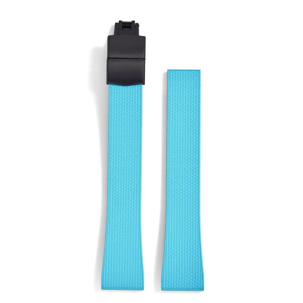 Original Stripess CTS FKM 20mm rubber watch strap for d-elug FKM CTS quick release watch strap silver butterfly buckle cut to size