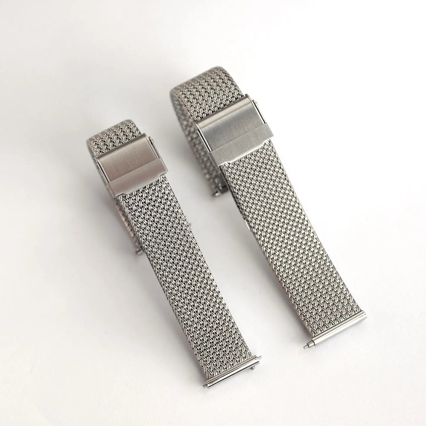 Universal Milanese Loop Bracelet for Men and Women, 18mm 19mm, Durable, Stainless Steel, Flat End, Watch Strap