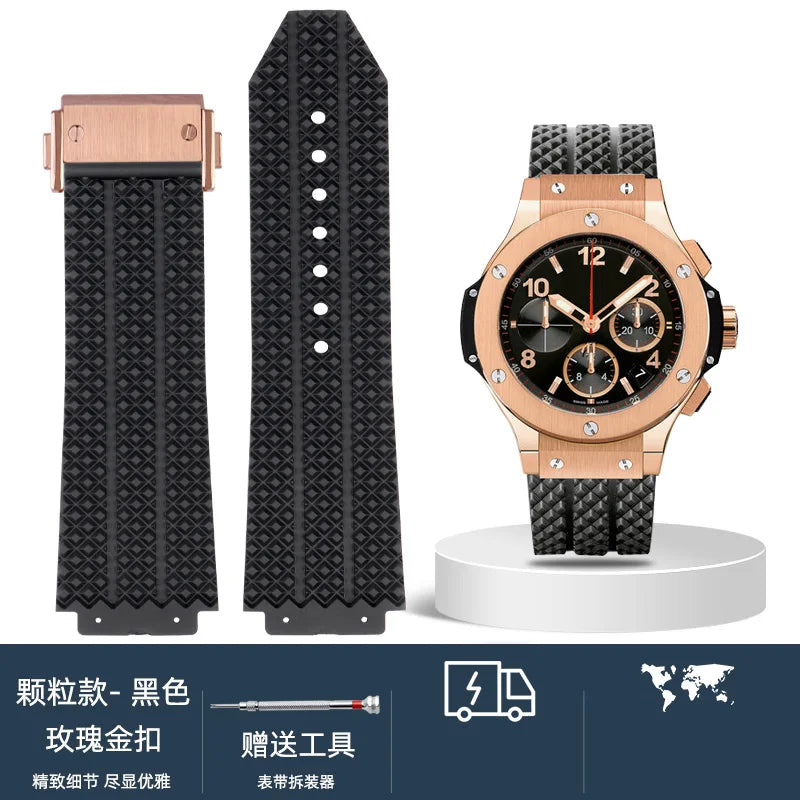 Cinturino per orologio da uomo in nylon e silicone, 20 mm, 22 mm, 24 mm, impermeabile e traspirante, in gomma, accessori