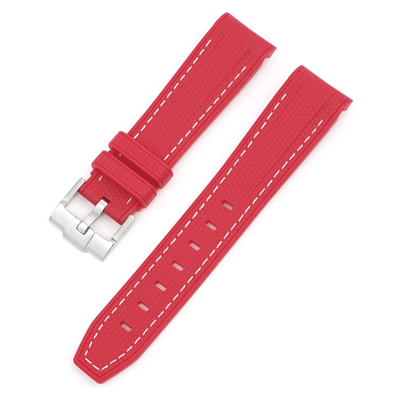 Bracelet de montre pour Omega X Swatch Joint MoonSwatch, pour Seamaster 300 hommes femmes 20mm caoutchouc Silicone extrémité incurvée