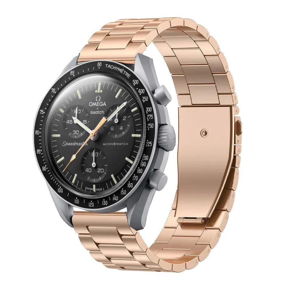Cinturino in acciaio inox da 20 mm per Omega X Swatch Joint MoonSwatch, fibbia pieghevole in metallo, accessorio per MoonSwatch