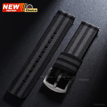 Nuovo cinturino per orologio elastico in nylon intrecciato, 18mm 20mm 22mm, universale, a sgancio rapido, per orologio militare, braccialetto per donne e uomini