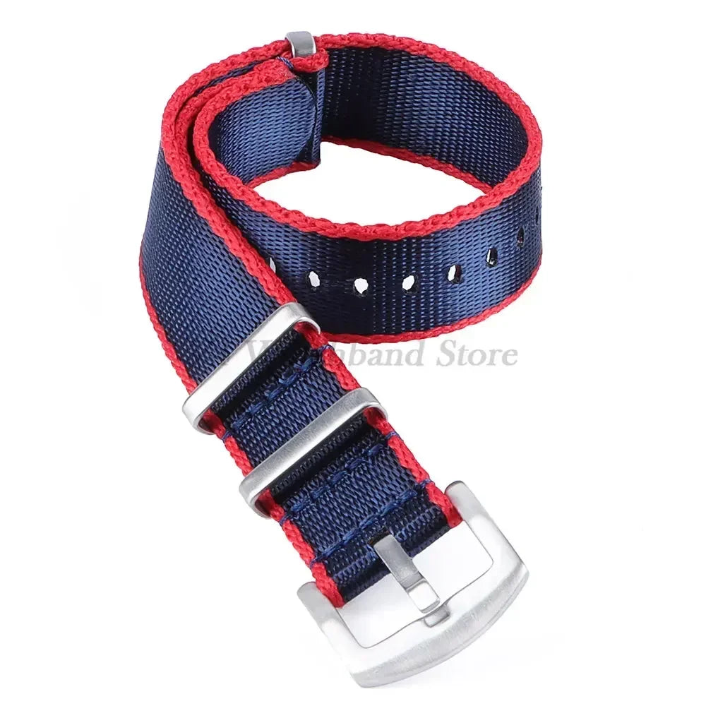 18mm 20mm 22mm Soft Nylon Strap Military Watchband for Samsung Galaxy Nylon Strap for Omega Seamaster 007