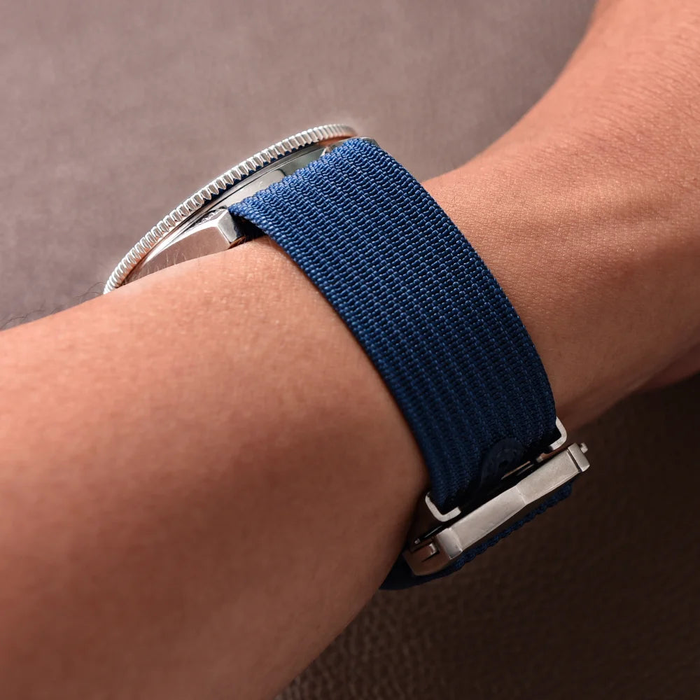 High-Quality Nylon Fluororubber 20mm Bracelet for Omega X Swatch MoonSwatch Sport, Folding Clasp Watch Strap for Seamaster 300
