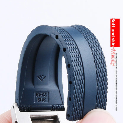 FKM rubber strap for Casio Steel Heart 4th generation 5657 GST-B400, men's quick-release modified fluororubber strap