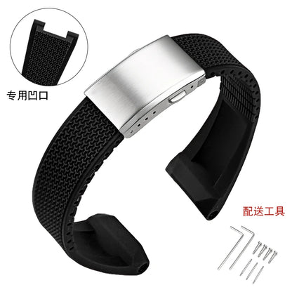 Bracelet de remplacement en Silicone liquide souple pour Casio G-SHOCK GST-B100 / GST-S110 / GST-S130 / GST-400G, bracelet de montre série G-STEEL