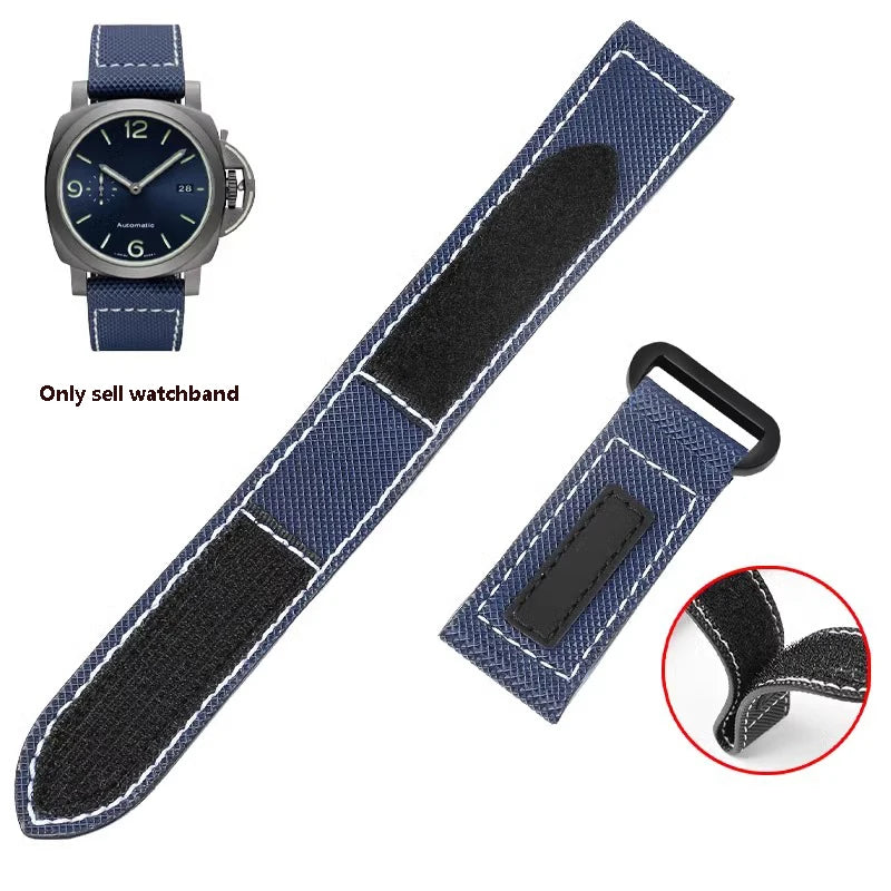 Bracelet de montre en toile de nylon pour Panerai, fibre de carbone collante, bracelet de grande taille, accessoires de bracelet, 24mm, 26mm, PAM01118, 01661/441