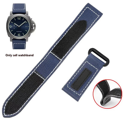 Bracelet de montre en toile de nylon pour Panerai, fibre de carbone collante, bracelet de grande taille, accessoires de bracelet, 24mm, 26mm, PAM01118, 01661/441
