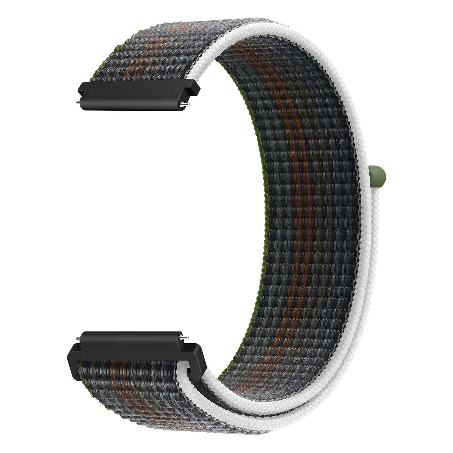 Bracelet à boucle en Nylon pour Amazfit Bip 6/5/GTS 4/3/2/2e/Mini/GTR 42mm/47mm/GTR 4/3 Pro Sport, 20mm/22mm, 2 bandes