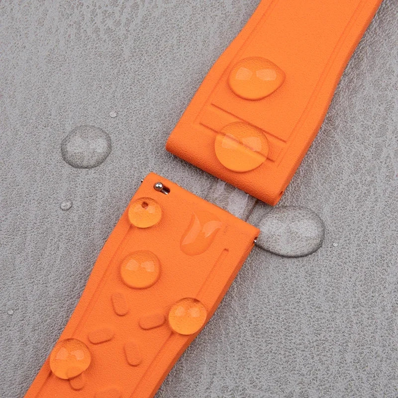 Universal Accessories, FKM Fluoro Rubber Watch Strap for IWC, Strap for Big Pilot Portofino TOP GUN, Dustproof Strap 20/21/22mm
