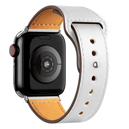 Cinturino in pelle per Apple Watch, Ultra 3, 49mm, 46mm/42mm, 41mm/45mm, 44mm, 40mm, iWatch serie 11 10 9 8 7 4 5 6 se