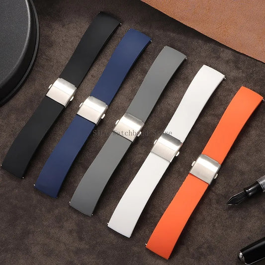 Cinturino in silicone morbido per Huawei GT3/4/5 da 18 mm, 20 mm, 22 mm, 24 mm, per uomo e donna, cinturino a sgancio rapido, cinturino universale in gomma