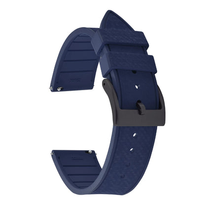 20MM 22MM supprime des bracelets de montre en caoutchouc fluoroélastomère/FKM mosaïque pour hommes femmes-bracelet de Sport étanche de remplacement à dégagement rapide