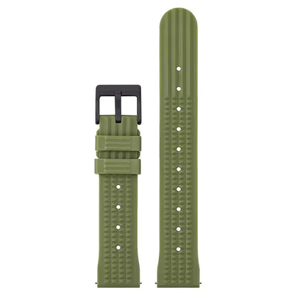 Watchdives – bracelet de montre gaufré en caoutchouc souple de qualité supérieure, 20mm 22mm, bracelet de remplacement à dégagement rapide, bandes unisexes durables en caoutchouc de Silicone