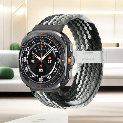 1 pezzo cinturino intrecciato elastico in Nylon per Samsung Galaxy Watch 8 Classic 46mm/Ultra 47MM fibbia in metallo per Samsung Galaxy Watch8