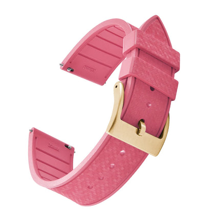 FKM Mosaic Rubber Watch Strap, 20mm 22mm, Quick Release, for Sport Diver, for Rolex Seiko Omega Cartier, Universal Belt